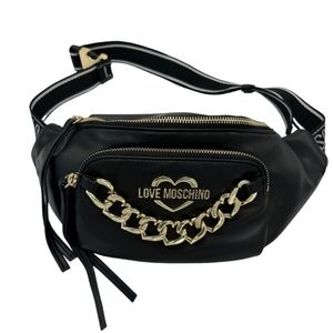 LOVE MOSCHINO Heart Chain belt bag crossbody waist bag fanny bag NWT